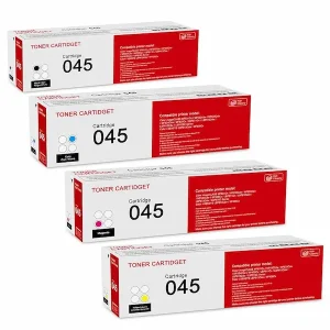 Pack Toner Canon 045 (Cyan, Magenta, Jaune, Noir) - Original