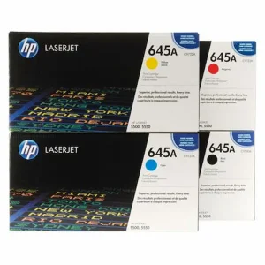 Pack de 4 Toners HP pour Color LaserJet 5500/5550 (645A)